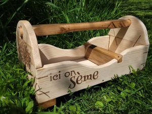 Caisse à Outils Jardin en Bois (chêne/pin) • © AHM Créations