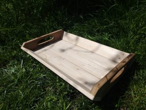 Plateau avec côtés en Chêne • © AHM Créations