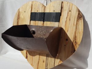 Coeur Grand avec Pot de Fleur • © AHM Créations